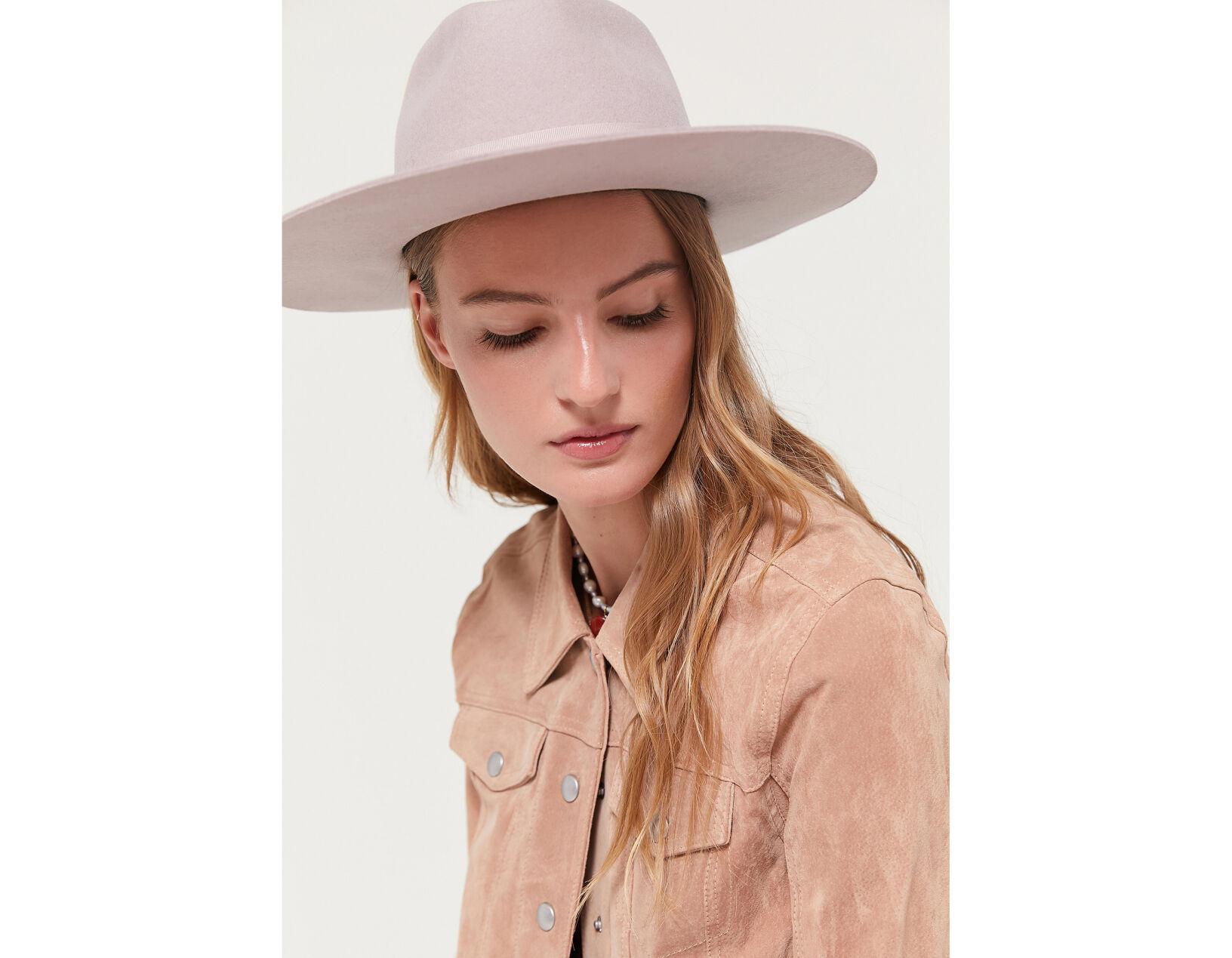 Wyeth Flat Brim Felt Fedora